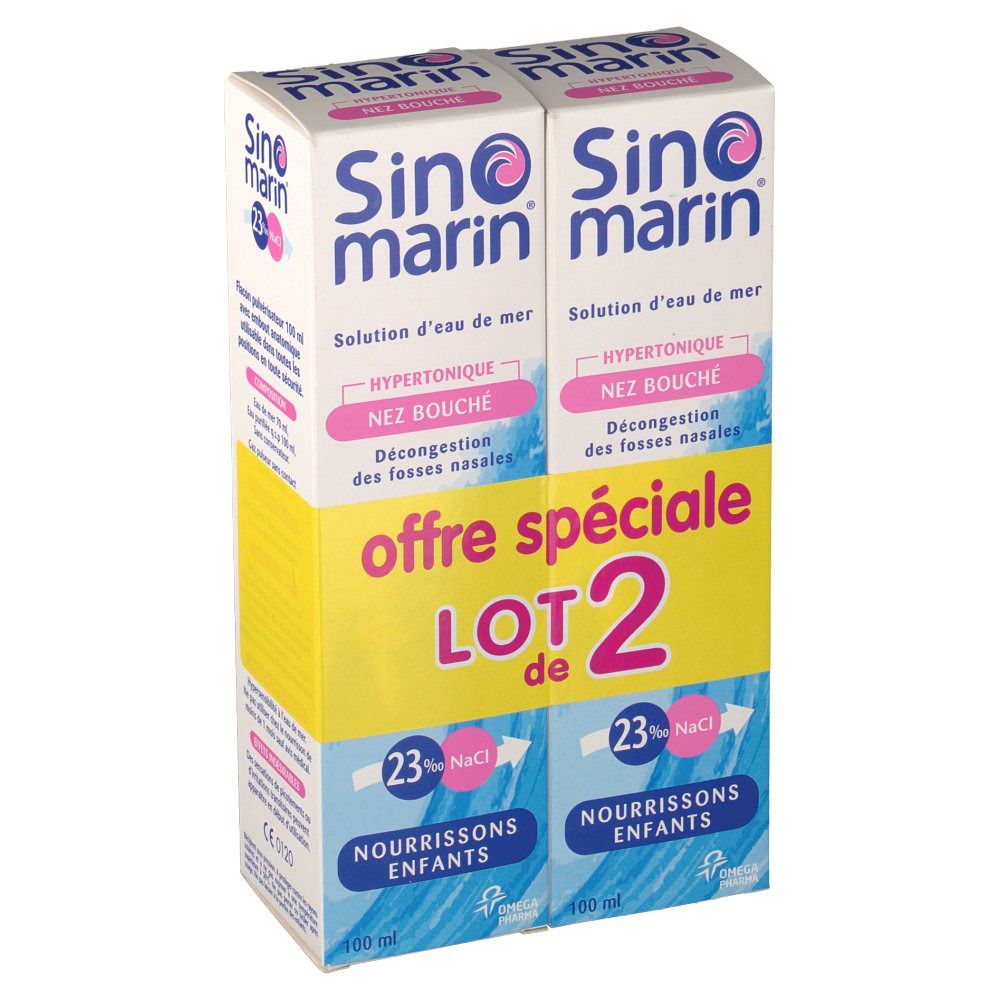 Sinomarin solution nasale hypertonique enfants