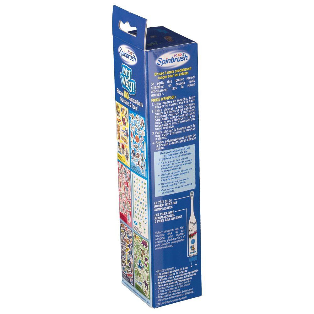 Spinbrush My Way garçons brosse à dents électrique