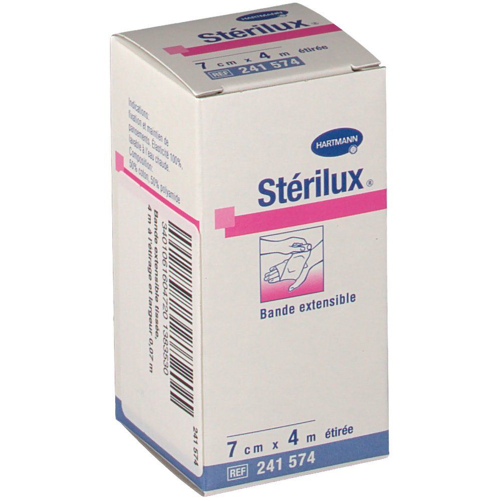 Stérilux bande extensible 4 m x 7 cm