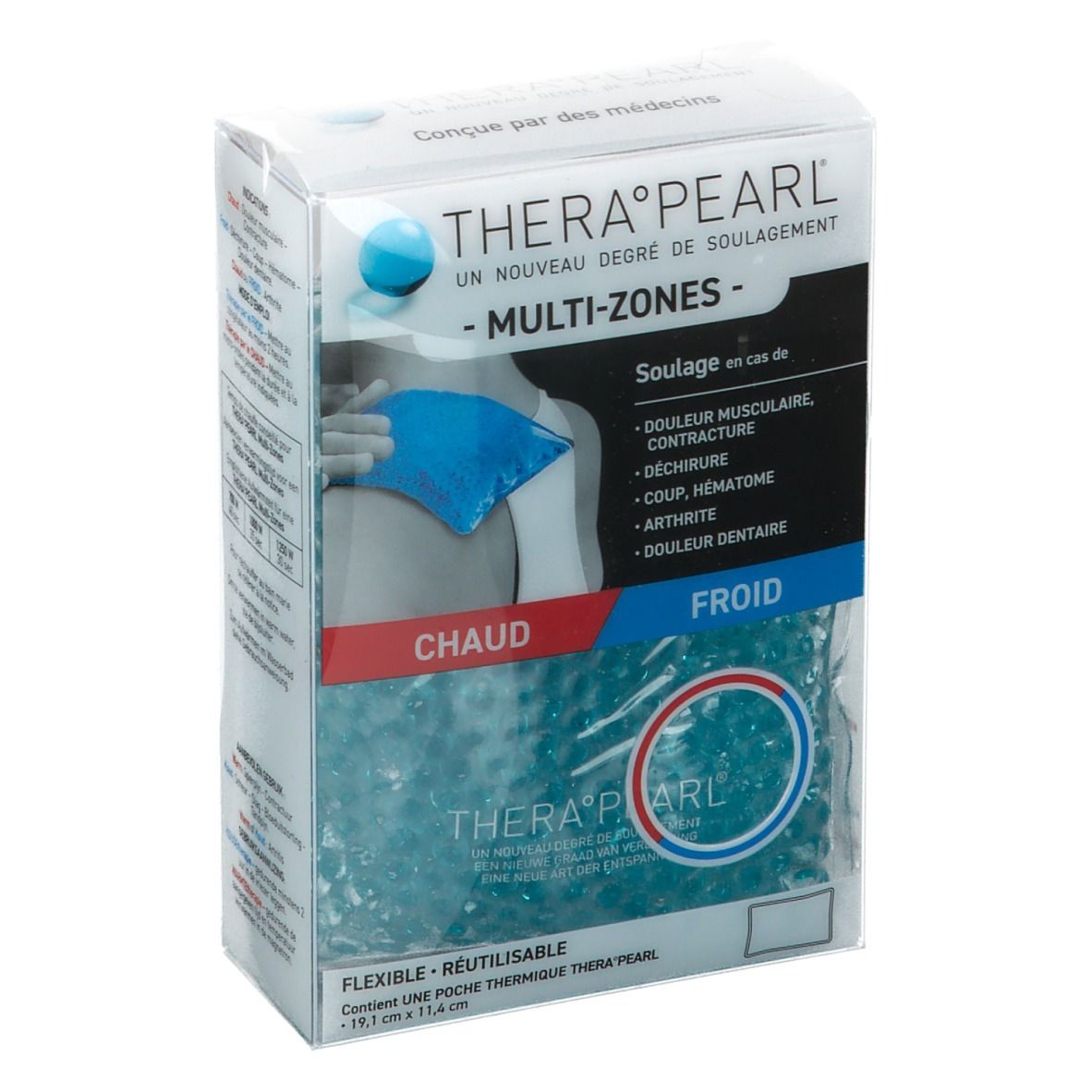 Therapearl Multi Zones - Poche Thermique Garnie De Billes - Soulage En Cas De Douleur Musculaire