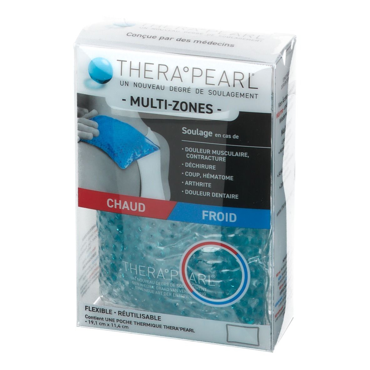 Therapearl Multi Zones - Poche Thermique Garnie De Billes - Soulage En Cas De Douleur Musculaire