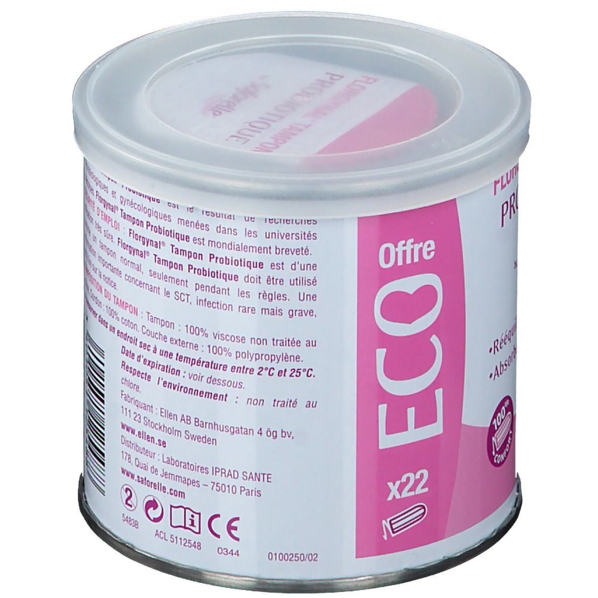 Saforelle® Florgynal Tampon Probiotique ECO 22 Normal