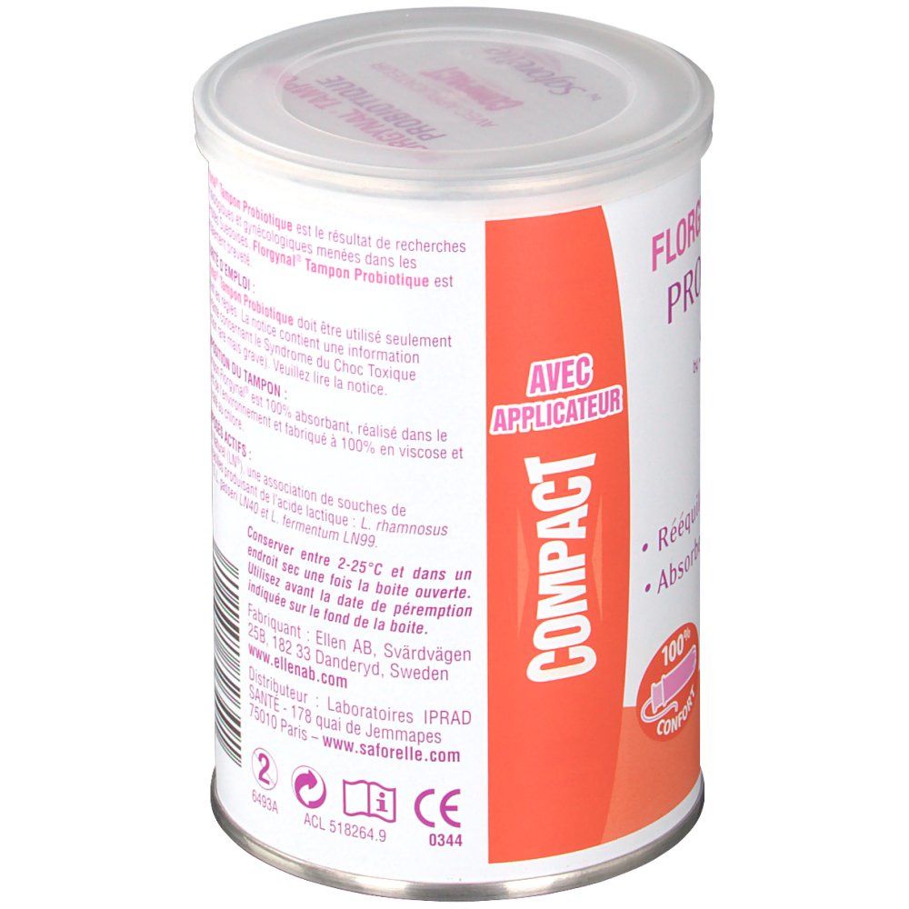 Saforelle® Florgynal Tampon Probiotique 9 Mini Compact