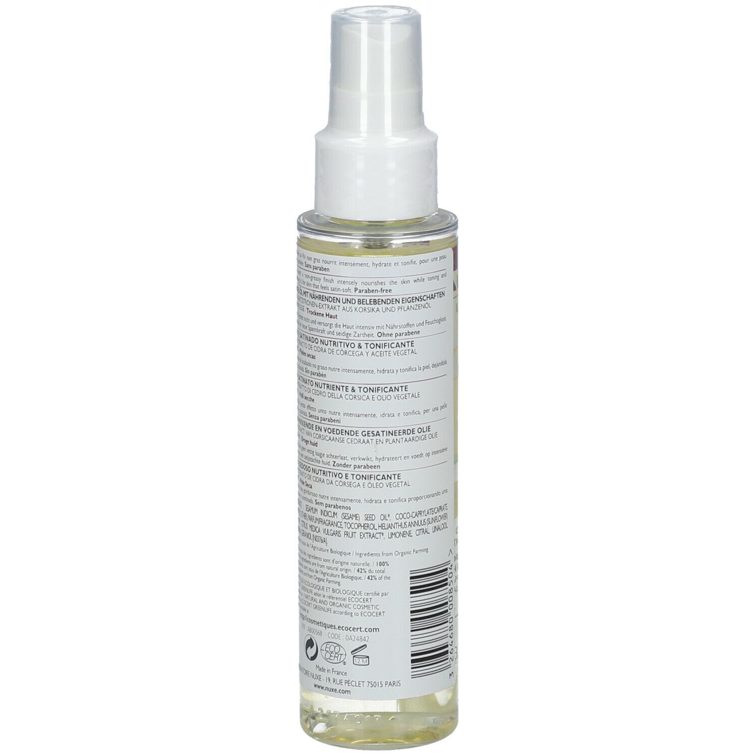 NUXE Bio-Beauté® Huile Satinée Nourrissante & Tonifiante