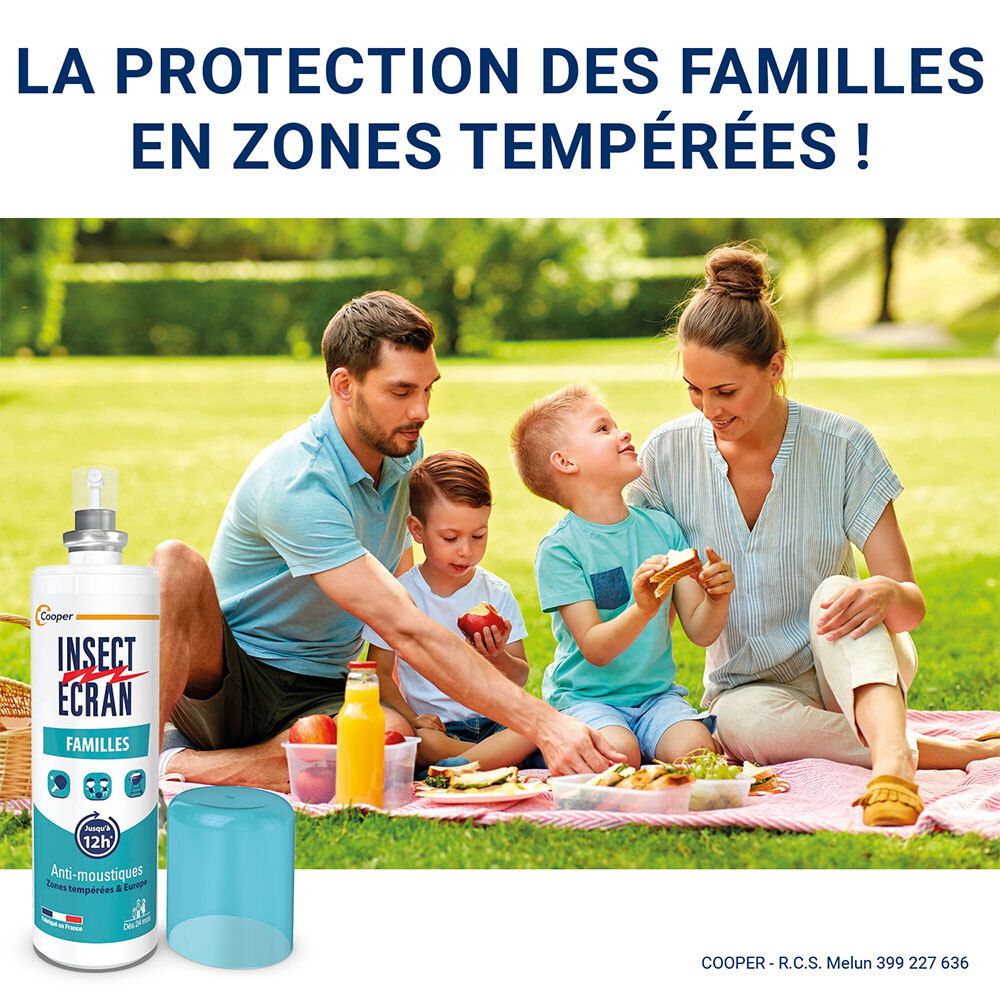 INSECT ÉCRAN Familles Anti-Moustiques Spray 100 ml