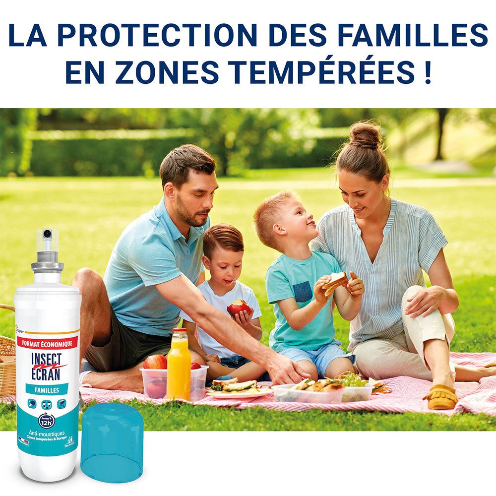 INSECT ÉCRAN Familles Anti-Moustiques  Spray 200 ml