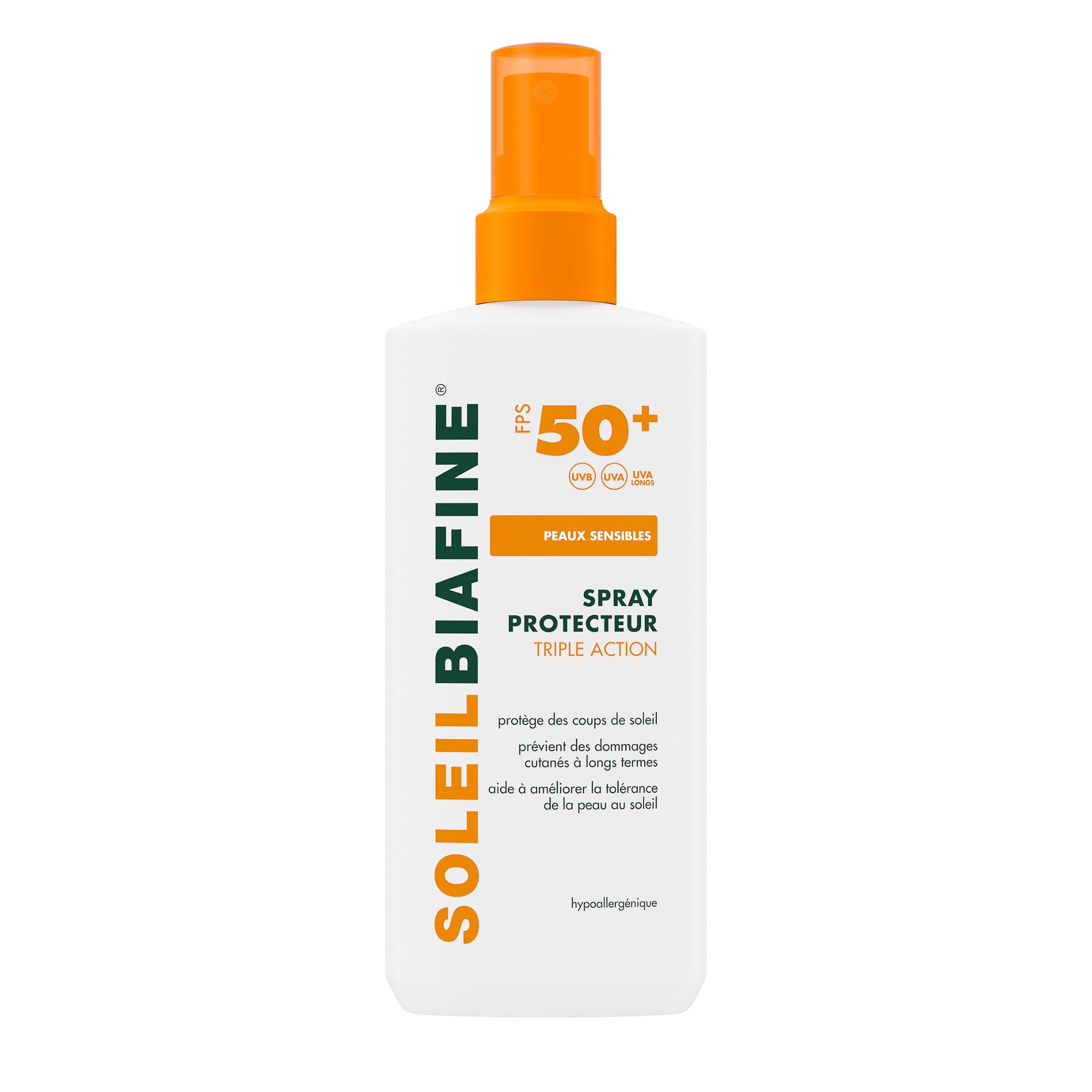 SoleilBiafine Spray Protecteur Triple Action FPS 50+ 200 ml