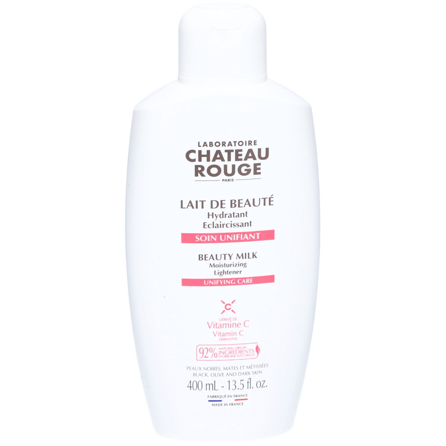 Château Rouge Lait de Beauté hydratant et éclairissant