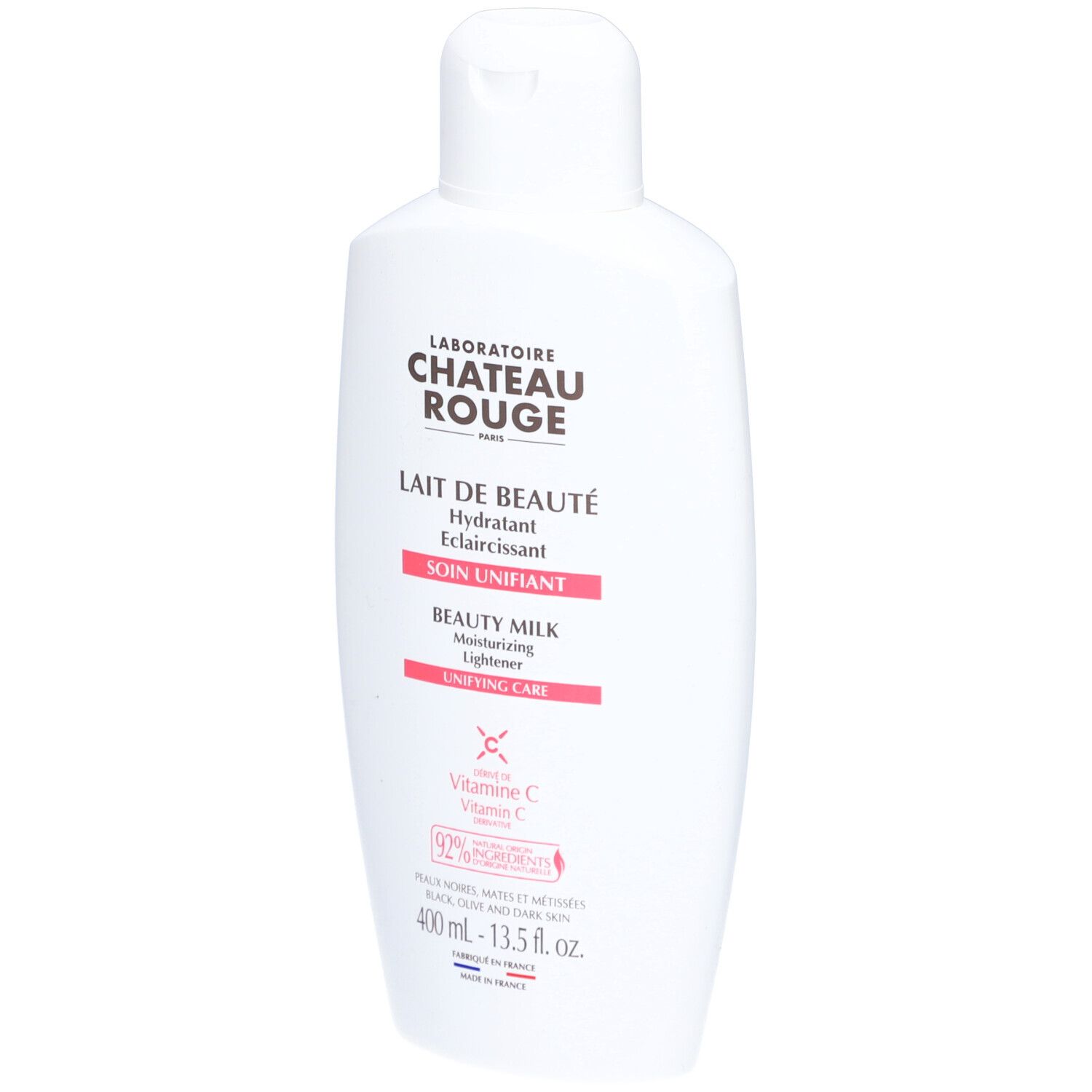 Château Rouge Lait de Beauté hydratant et éclairissant