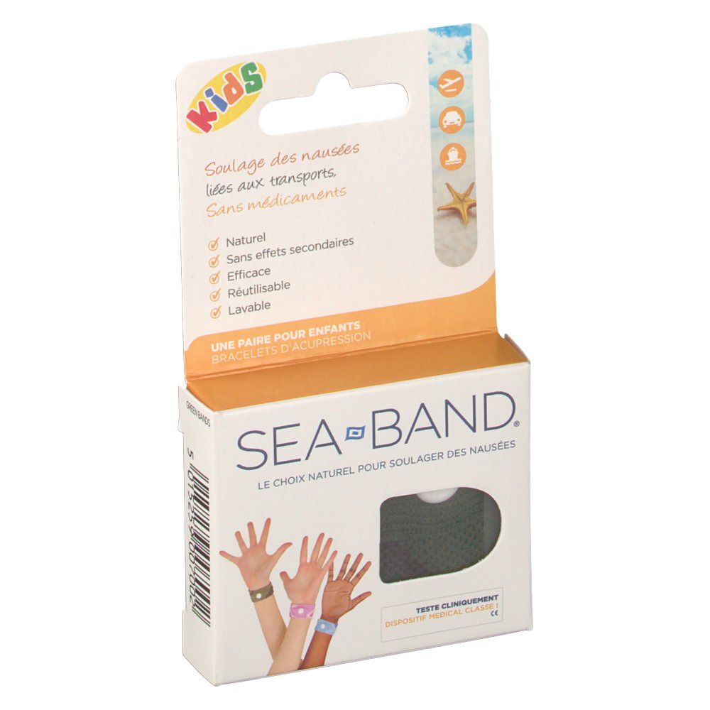 Bioexpress Seaband bracelet anti-nausée enfants vert