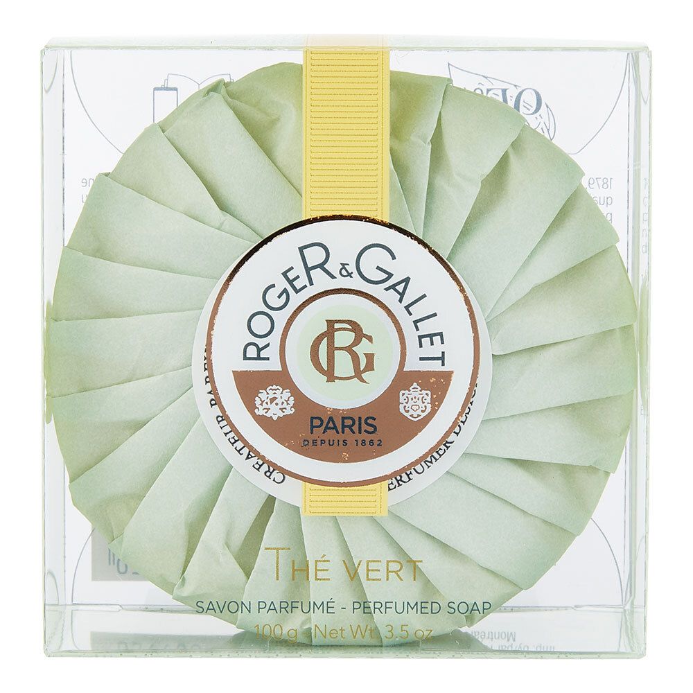 Roger & Gallet Savon parfumé thé vert - boite cristal