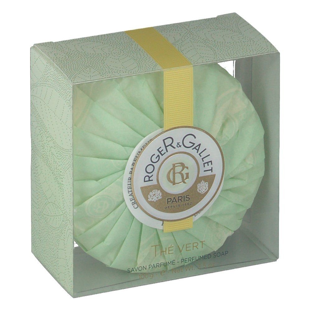 Roger & Gallet Savon parfumé thé vert - boite cristal