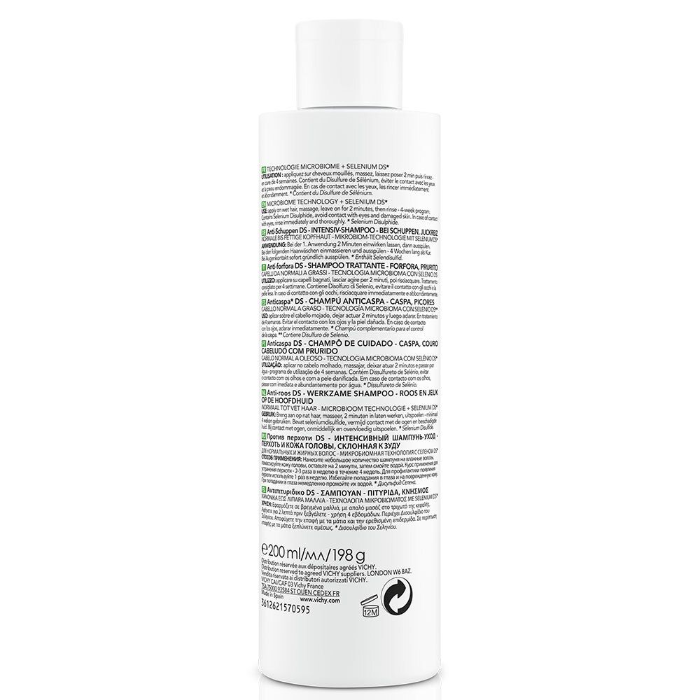 LOT*2 Dercos Technique Antipelliculaire Shampooing traitant pellicules & démangeaisons cheveux normaux à gras