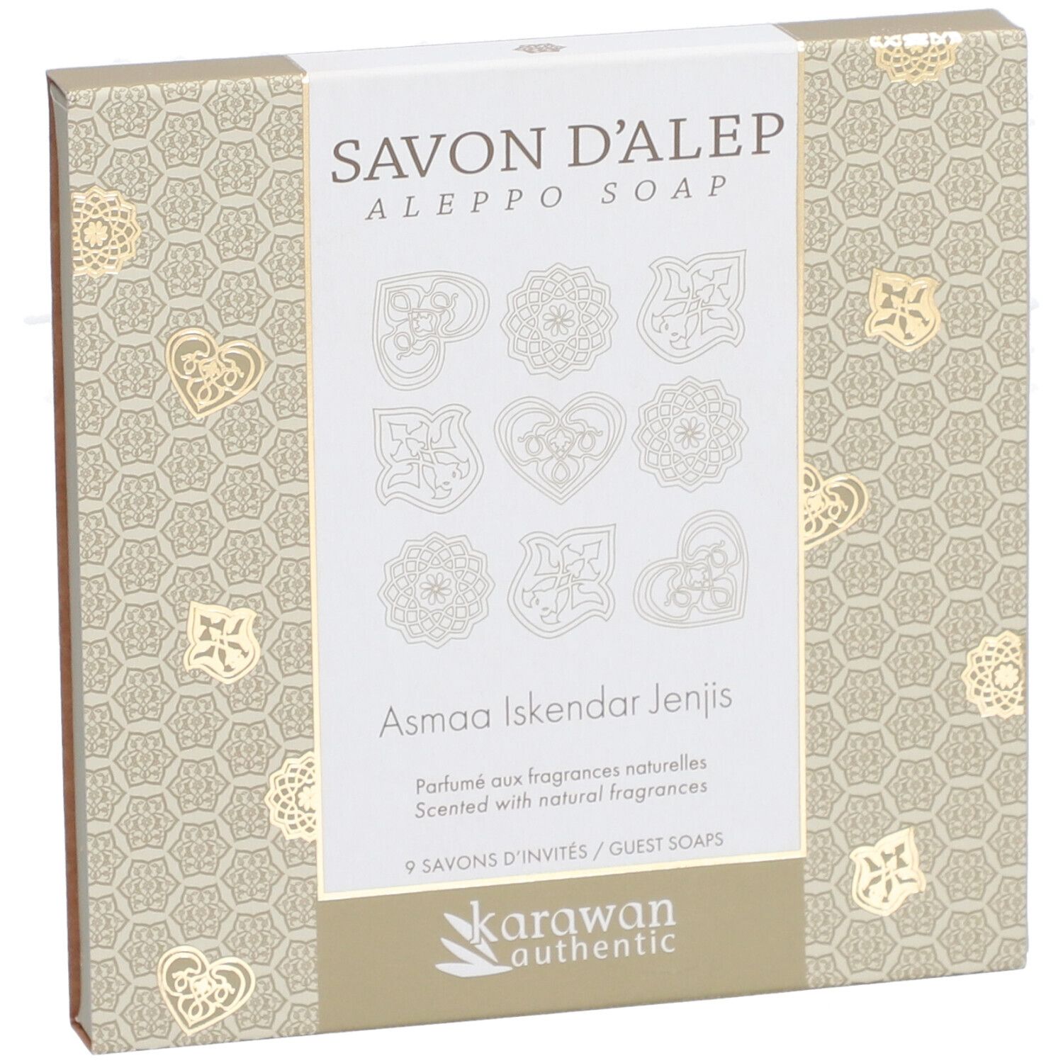 Karawan Coffret cadeau de 9 savons d'Alep artisanaux