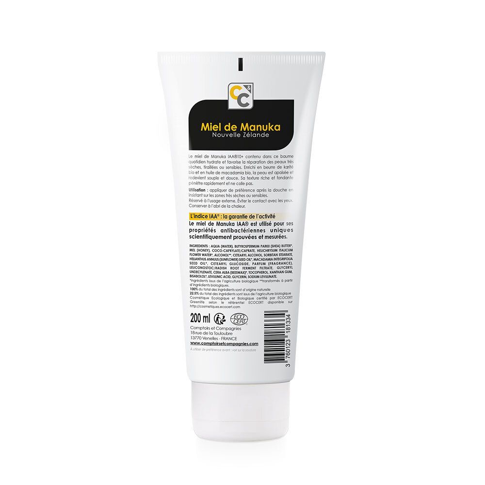 Comptoirs & Compagnies Baume Hydratant Corps 10% Miel de Manuka IAA10+