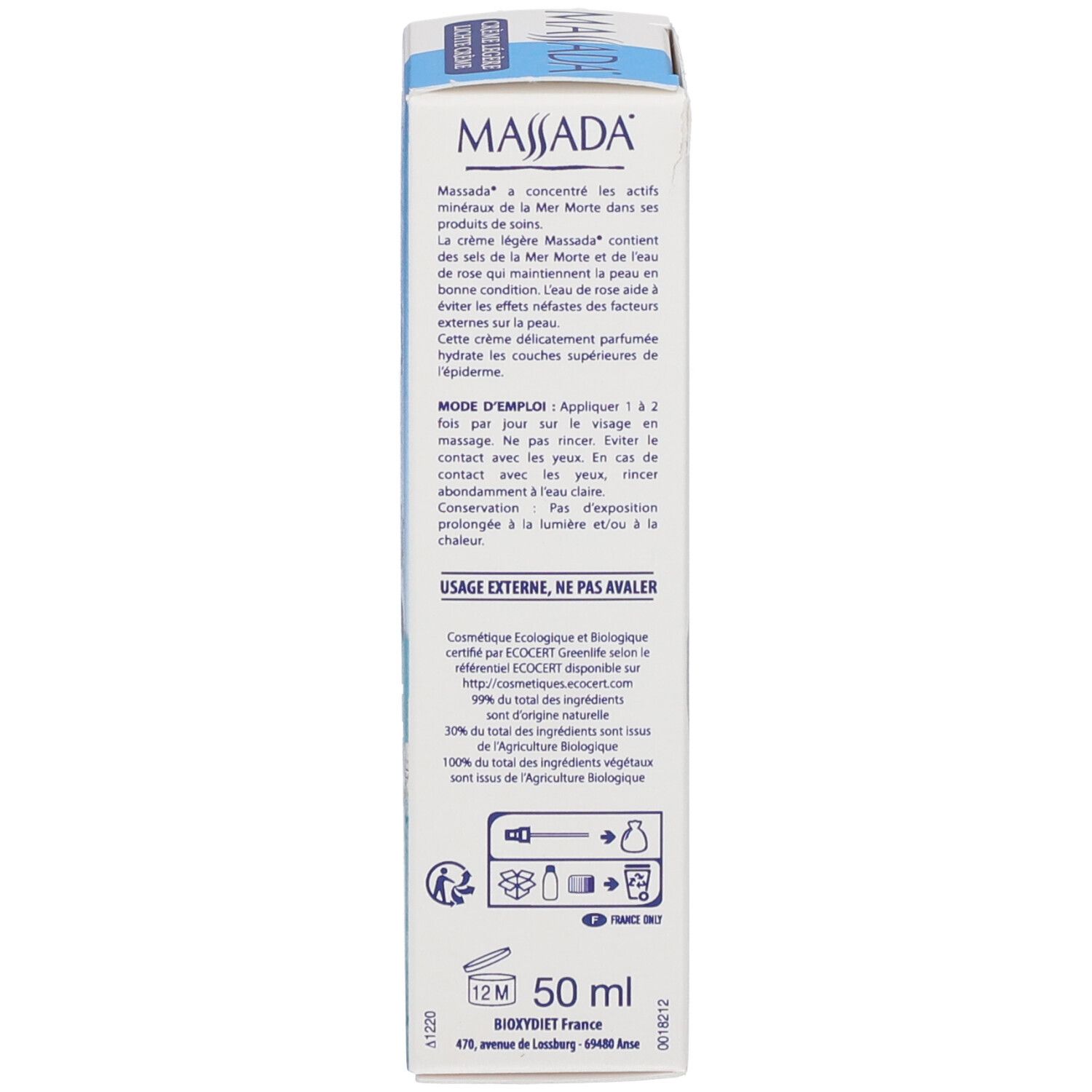 Massada® Crème Légère