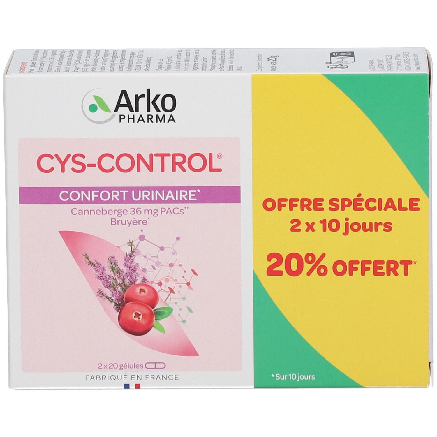 Arkopharma CYS-CONTROL® Gélules