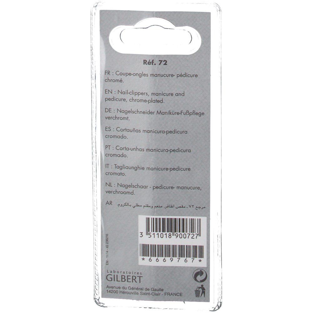 Gilbert Forme et Flamme coupe ongle manucure pédicure ref 72