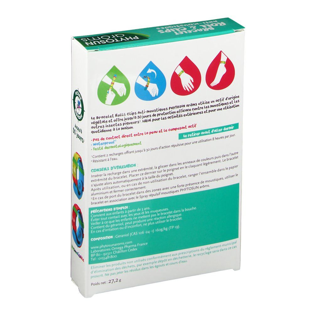 Phytosun Aroms bracelet antimoustique enfant + recharge