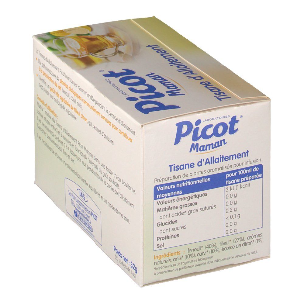 Picot Maman Tisane d'Allaitement Tilleul - Citron
