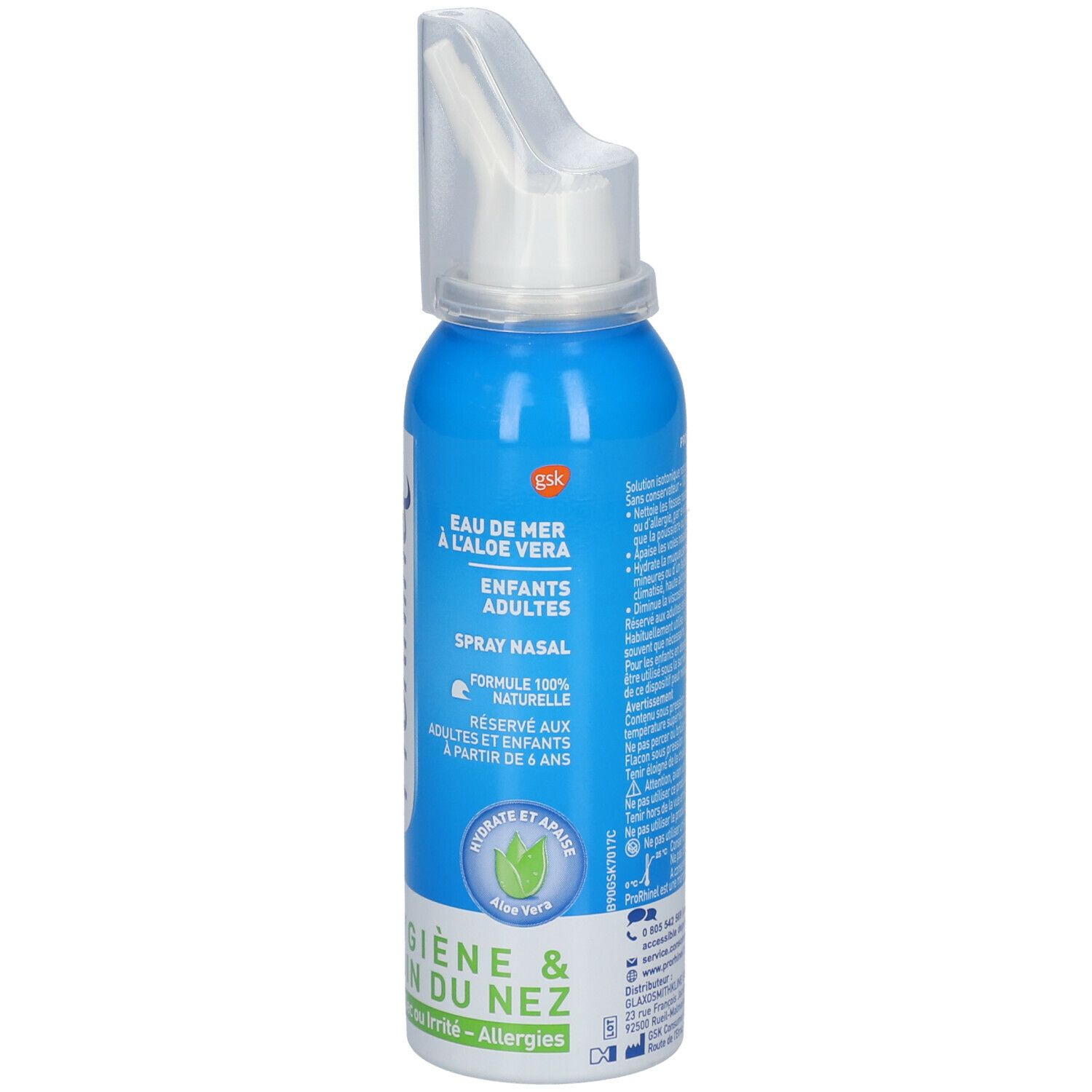 ProRhinel® Hygiène du Nez Adulte Enfant Spray nasal à l'extrait naturel d'aloe vera