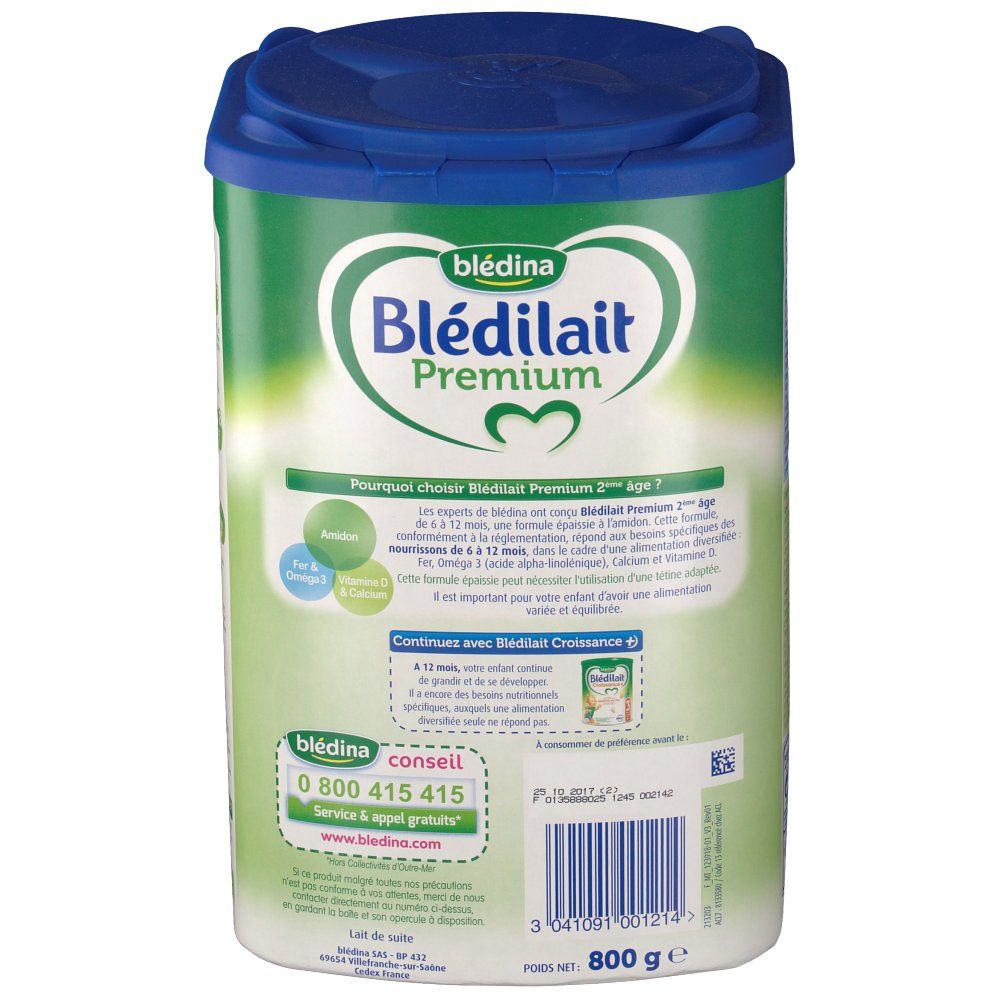 Blédilait Premium 2 De 6 à 12 mois