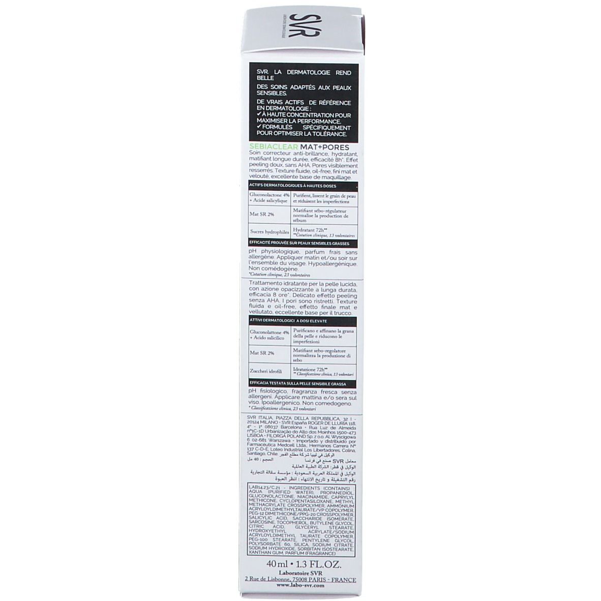 SVR Sebiaclear Mat + Pores