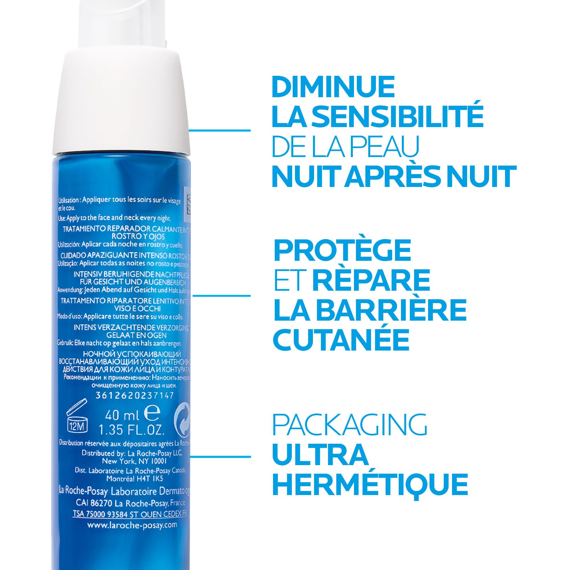 LA ROCHE POSAY TOLERIANE Ultra Nuit Soin réparateur apaisant intense