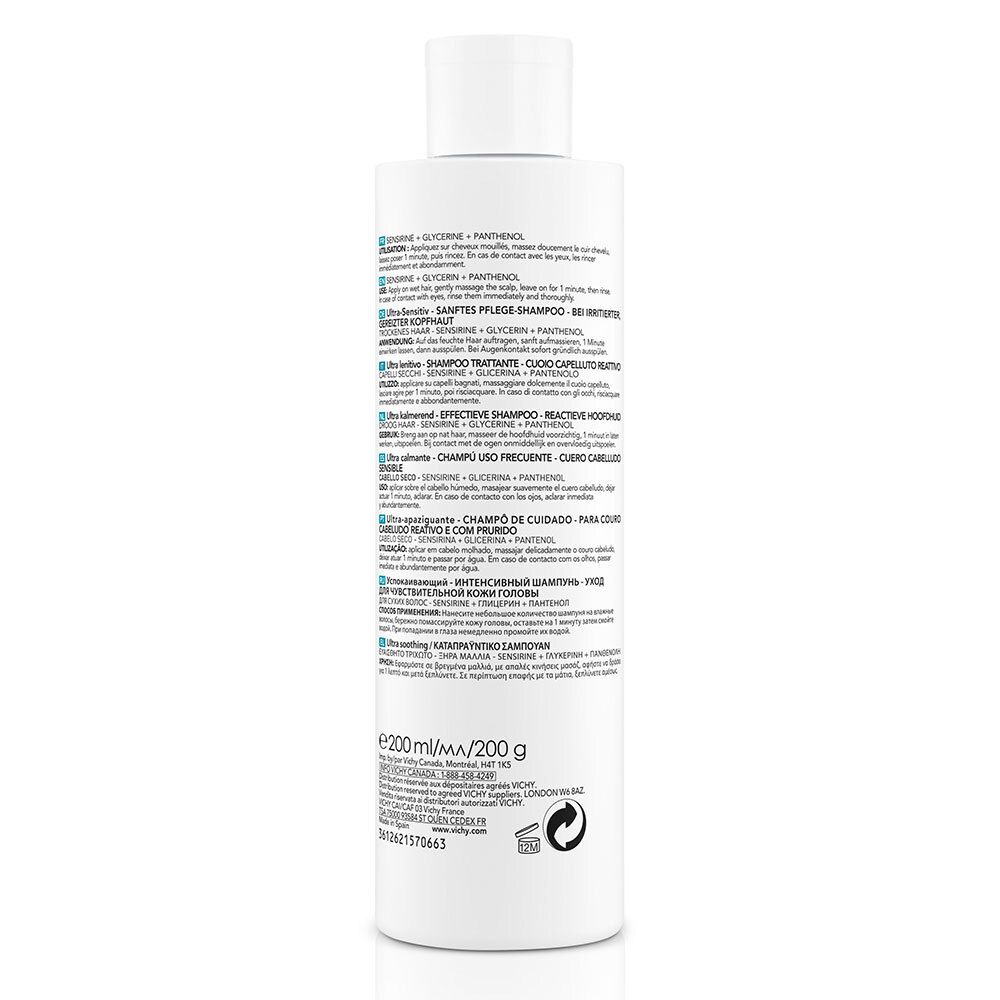 Dercos Technique Shampooing Ultra Apaisant Cheveux Secs