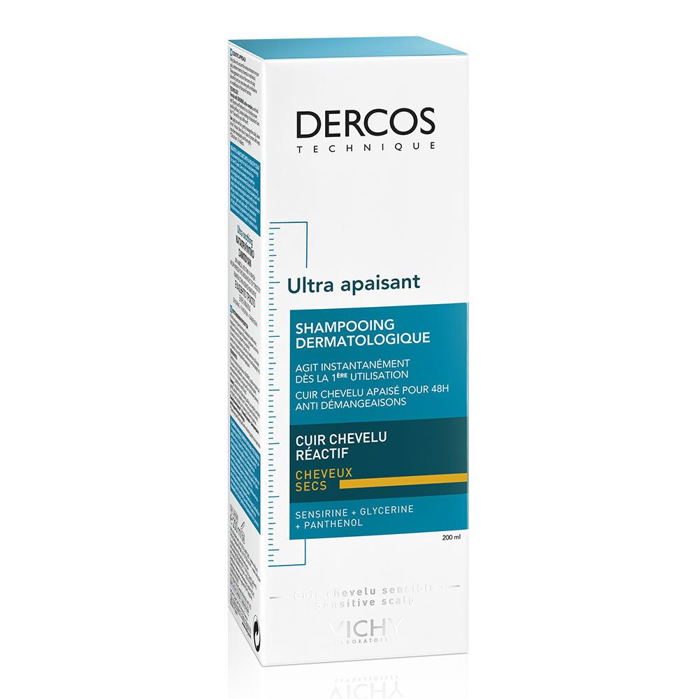 Dercos Technique Shampooing Ultra Apaisant Cheveux Secs
