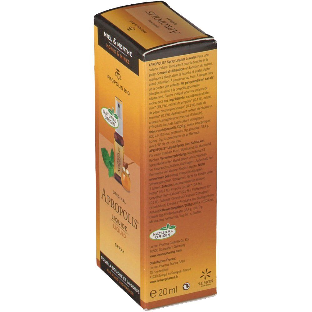 Lemon Pharma Apropolis® Miel et Menthe spray