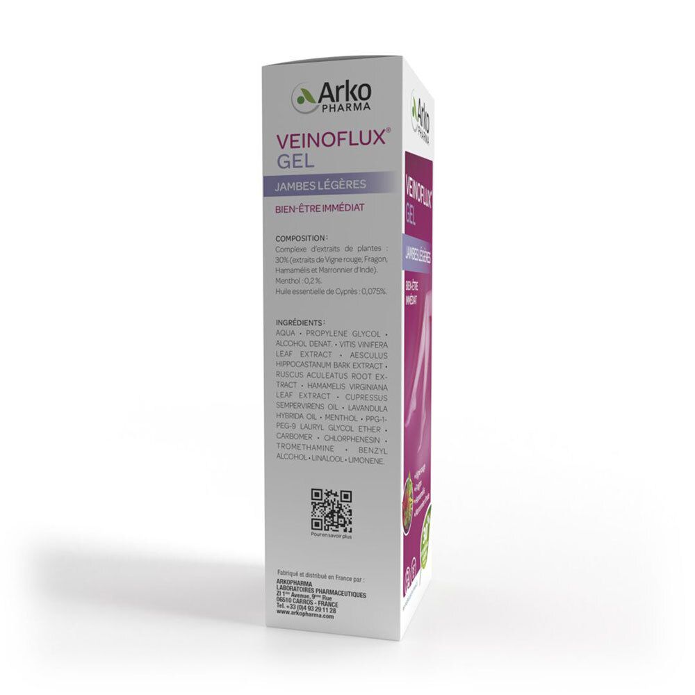 Arkopharma Veinoflux® Gel jambes légères bien-être immédiat
