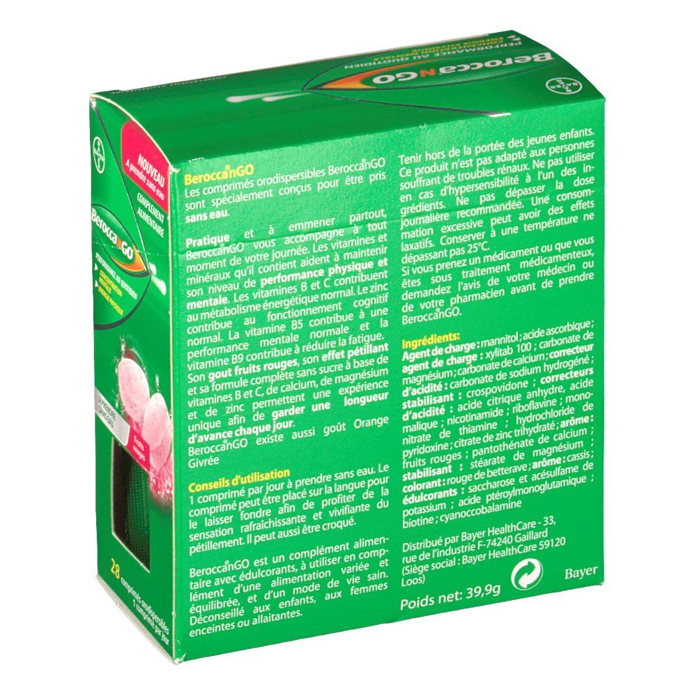 Berocca®N GO Fruits rouges