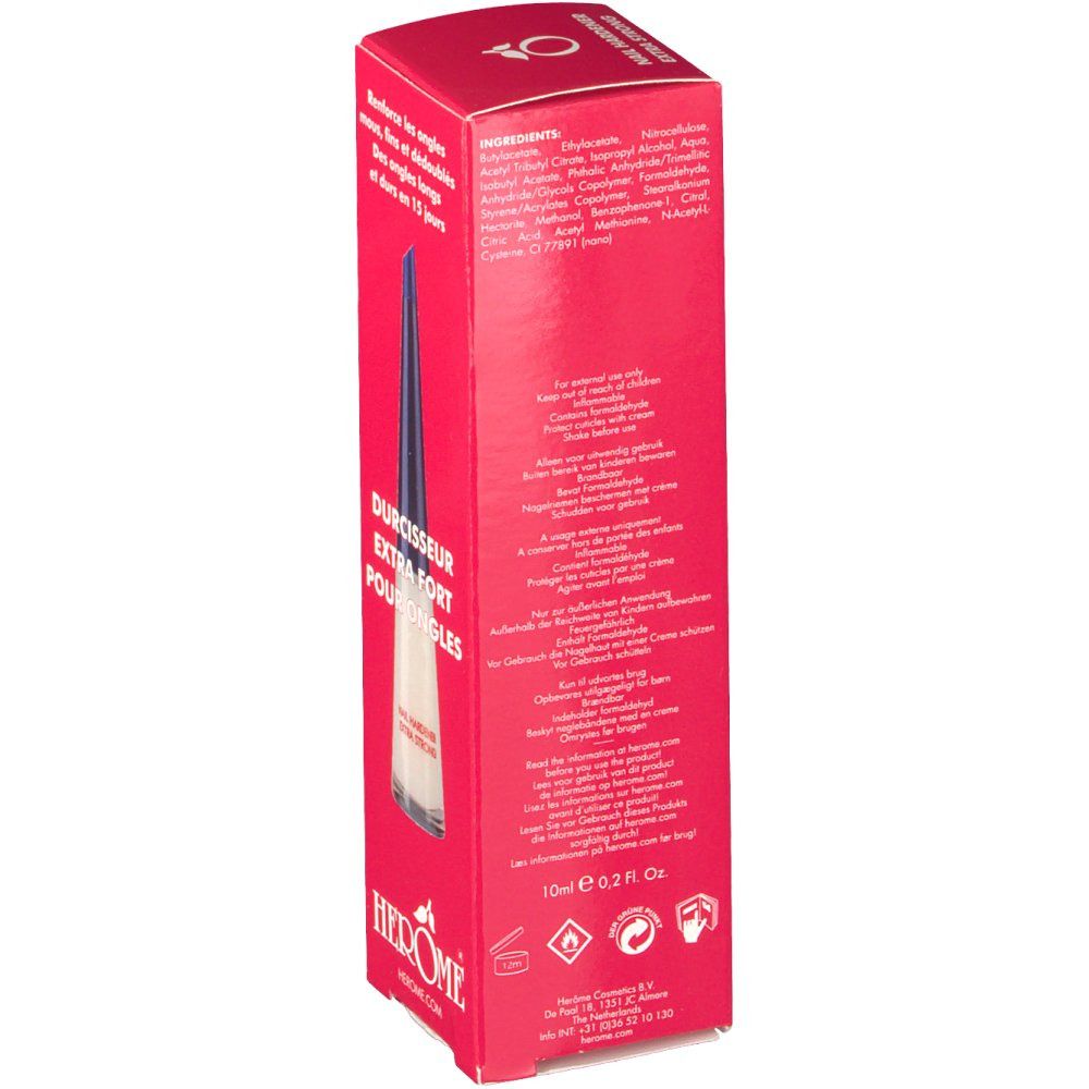 HEROME DURCISSEUR ONGLES EXTRA FORT 10 ML : Soins Des Ongles | , Votre Pharmacie En Ligne