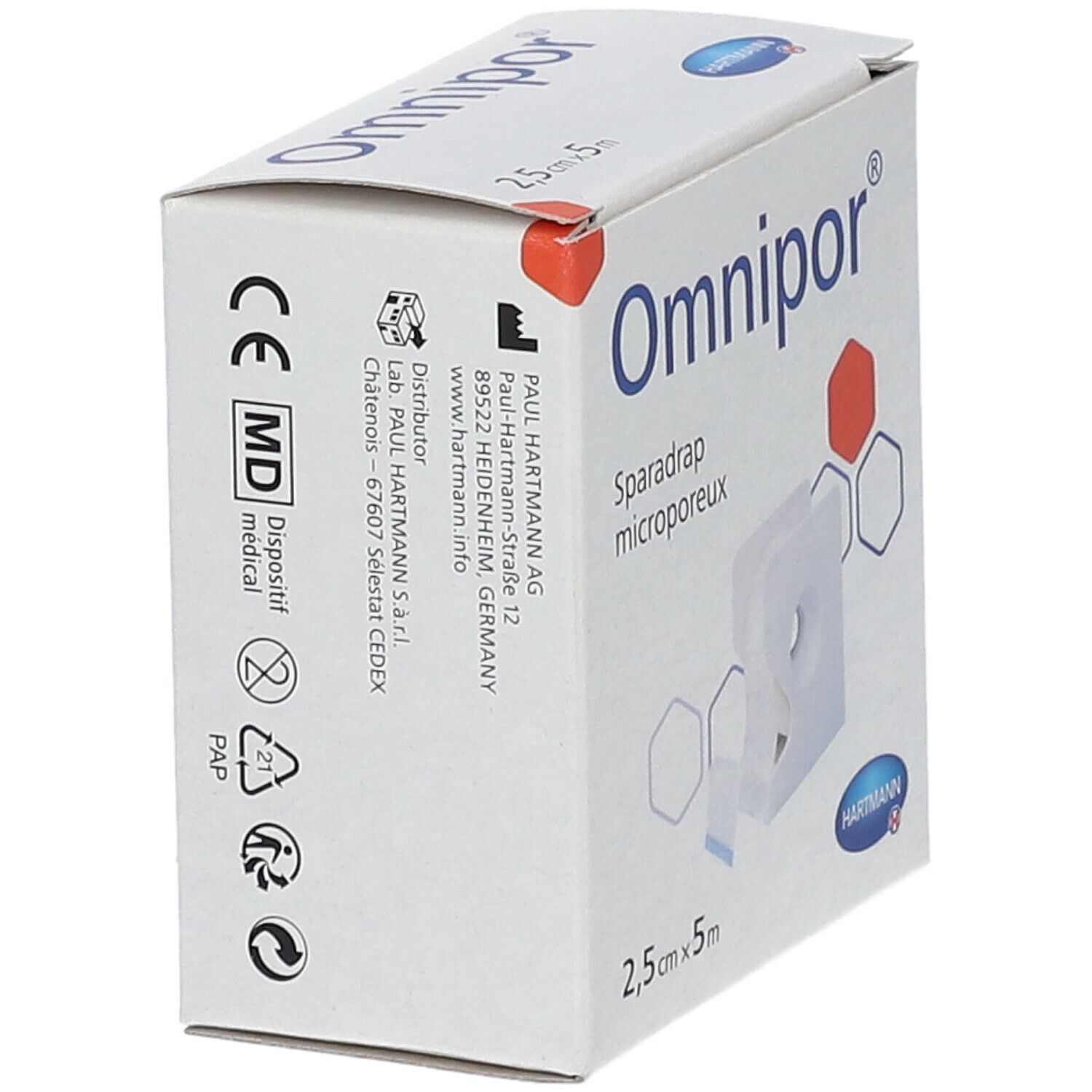 Hartmann Omnipor® 2,5 cm x 5 m