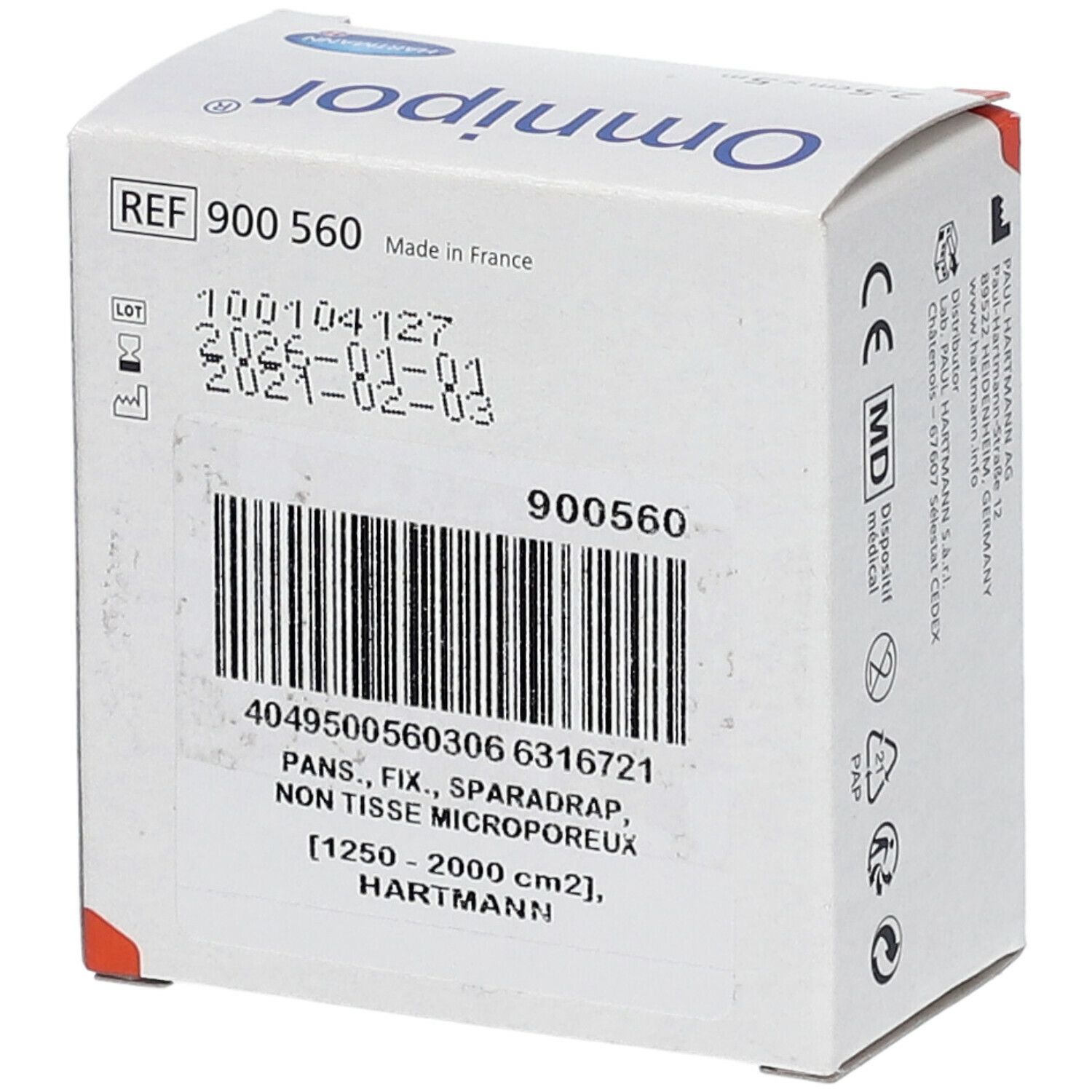Hartmann Omnipor® 2,5 cm x 5 m