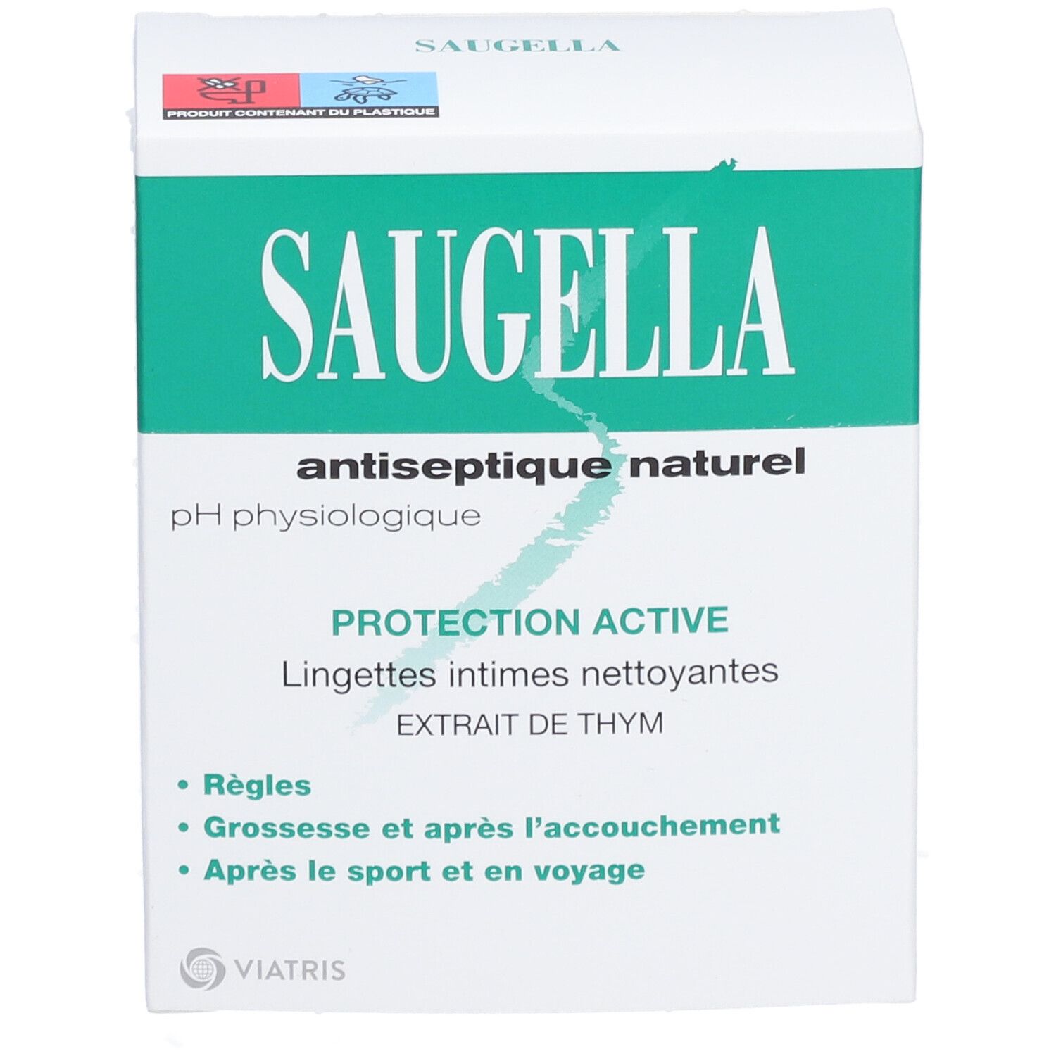 Saugella Antiseptique Naturel Lingettes
