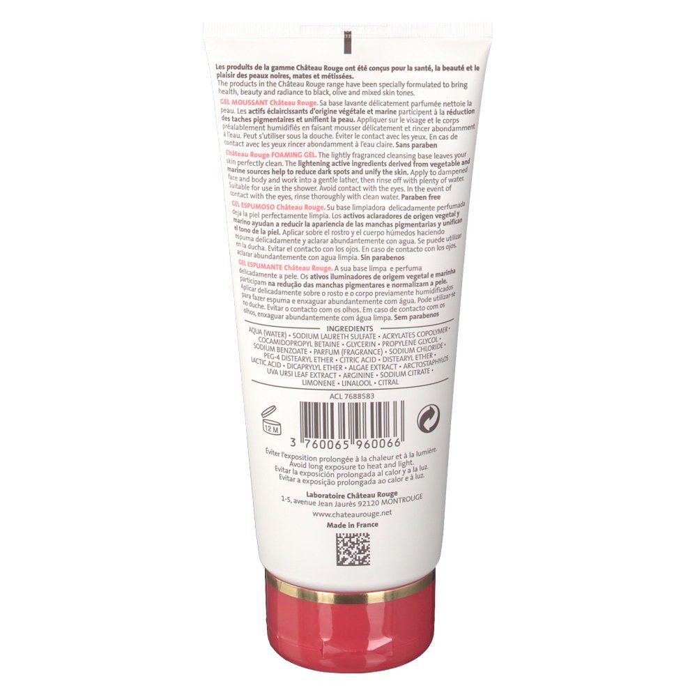Château Rouge Gel moussant nettoyant
