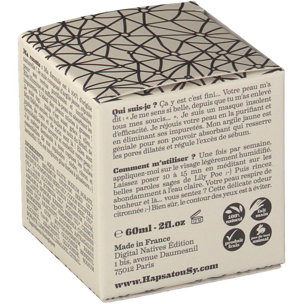 Hapsatousy Ca y est, c'est fini - masque purifiant