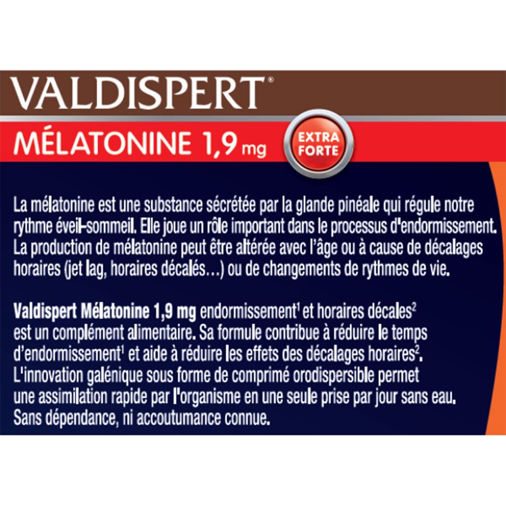 Valdispert Mélatonine 1,9mg