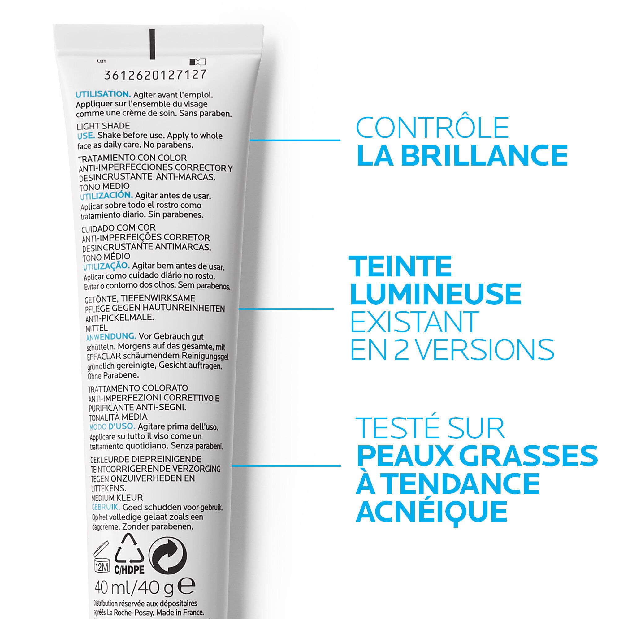 Effaclar Duo (+) Soin Teinté Anti-imperfections teinte Light 40ml