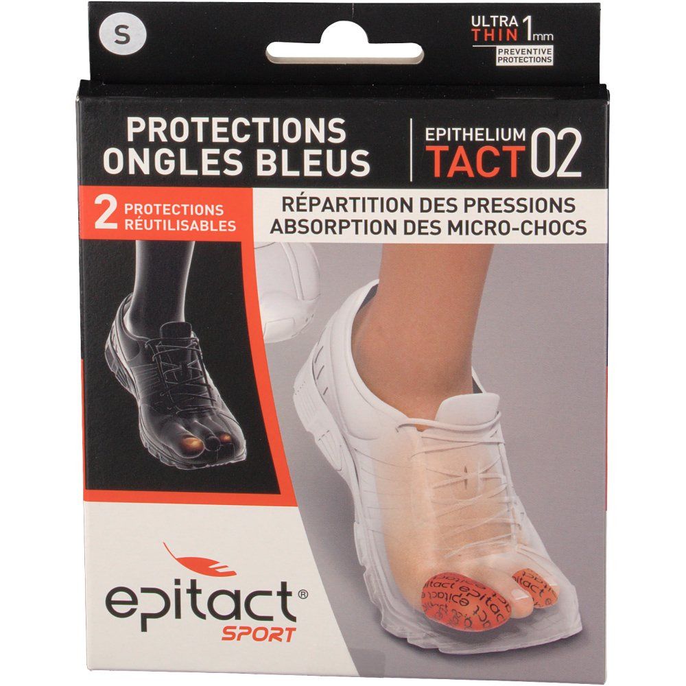 epitact® Sport Protections ongles bleus Taille S