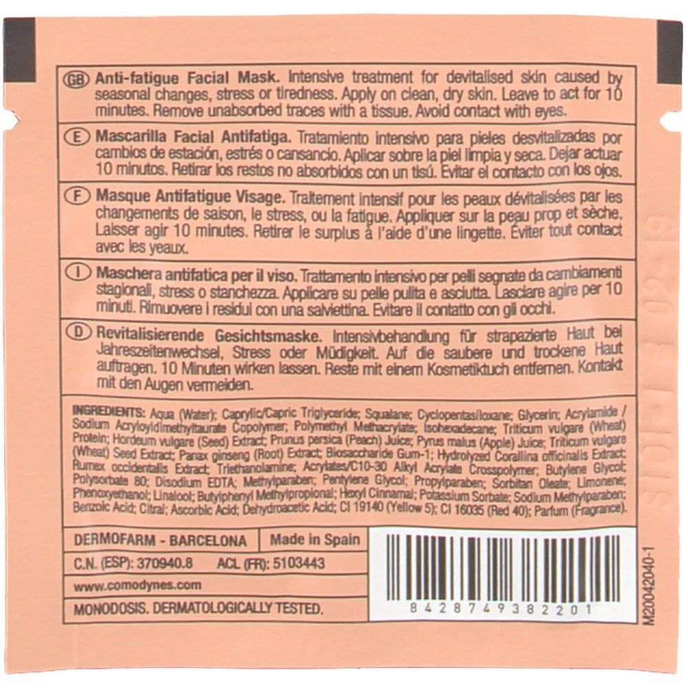 Comodynes Energy mask Anti-fatigue effect