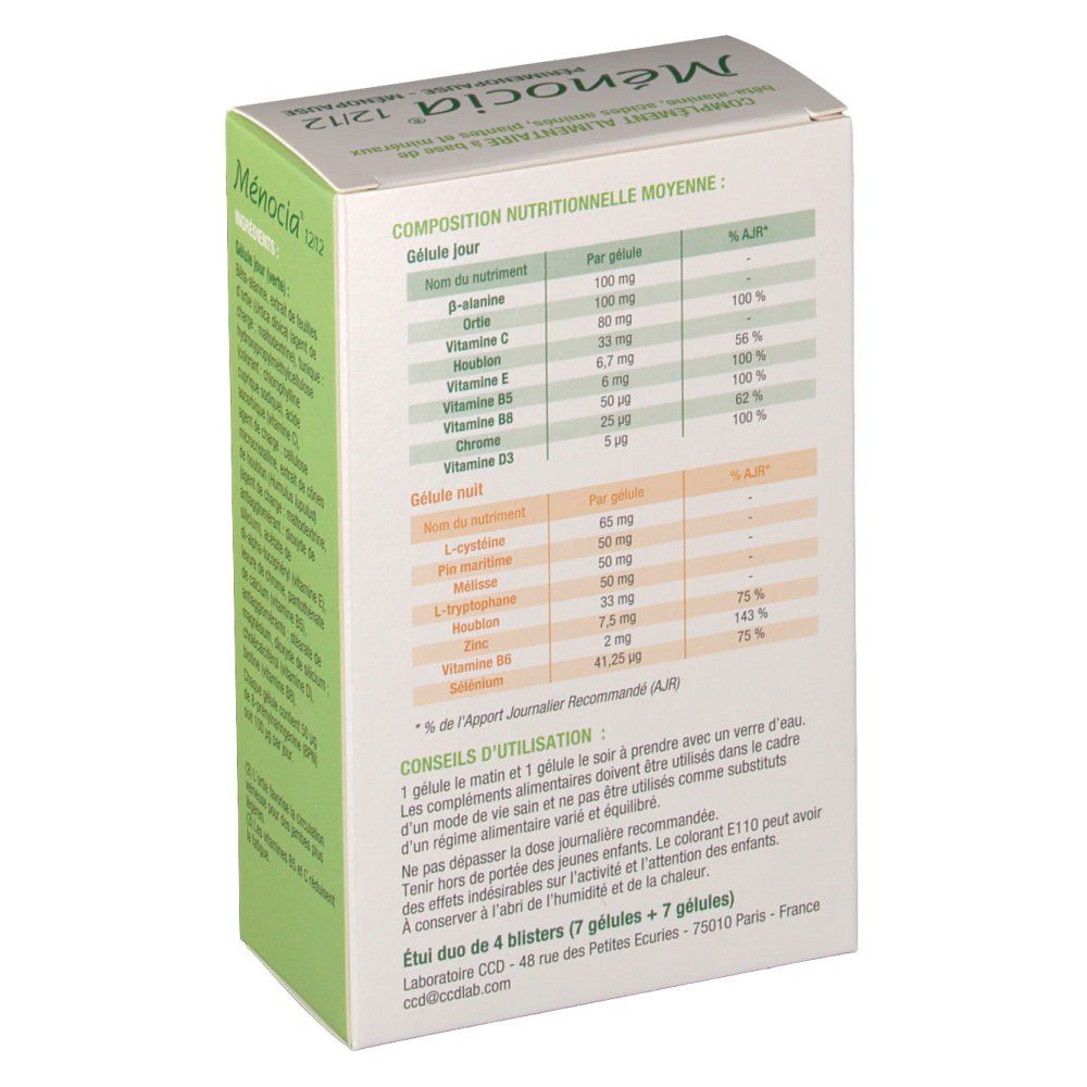 Ménocia® 12/12 Périmenopause - Ménopause