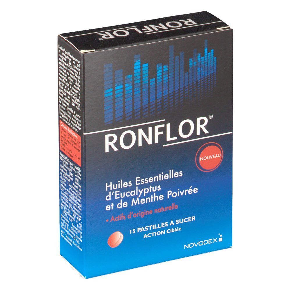 Novodex Ronflor Huiles Essentielles d'Eucalyptus et de Menthe Poivrée