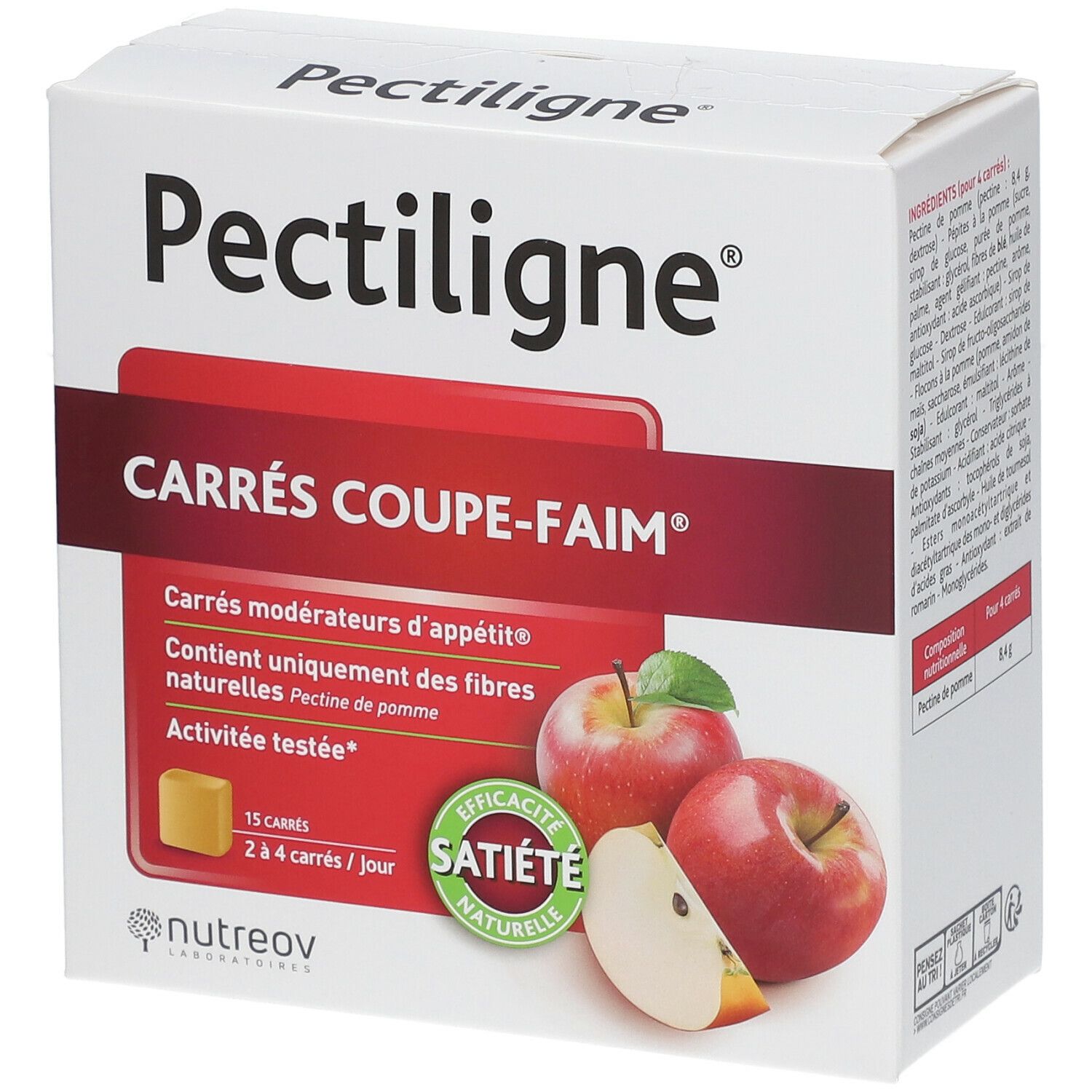 Nutreov Physcience Pectiligne® Carré 15 pc(s) - Redcare Pharmacie