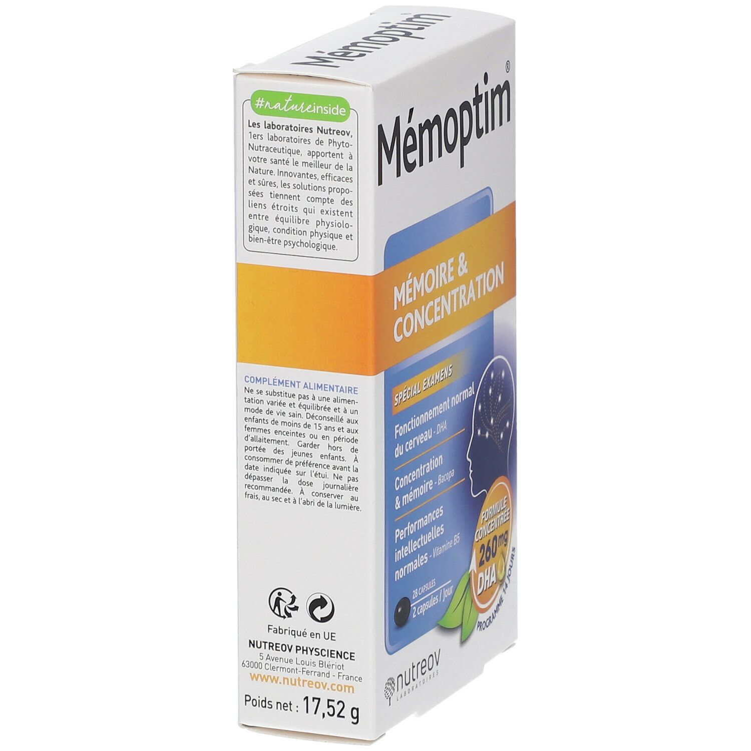 Nutreov Physcience Memoptim® Mémoire et Concentration