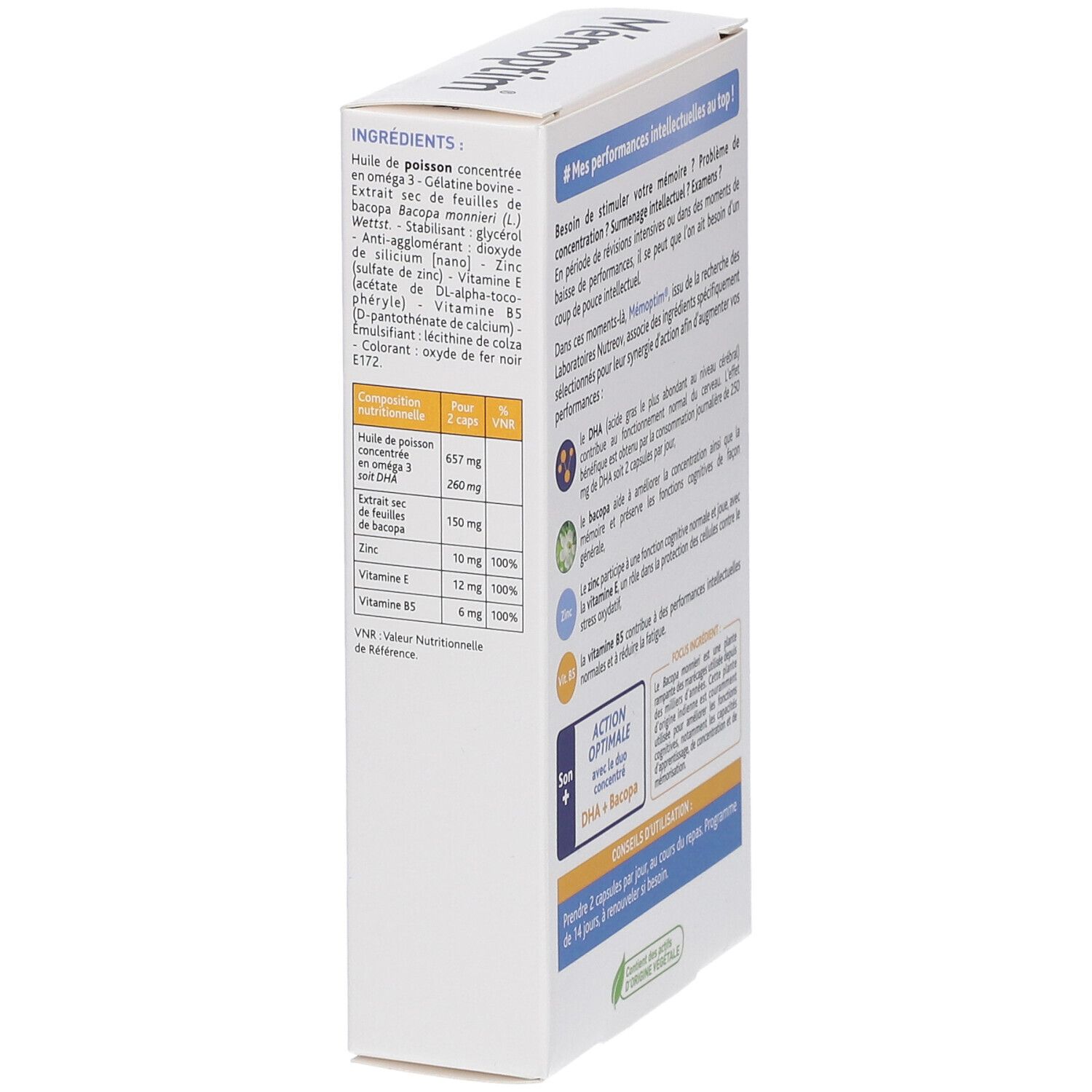 Nutreov Physcience Memoptim® Mémoire et Concentration
