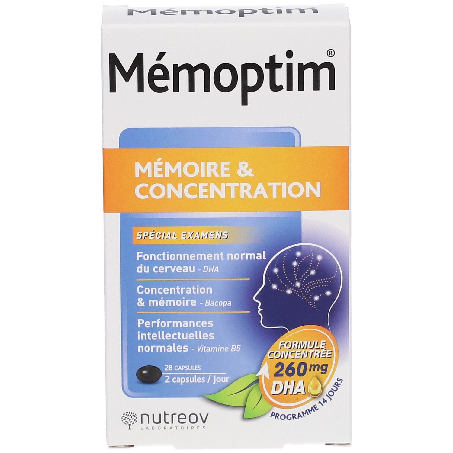 Nutreov Physcience Memoptim® Mémoire et Concentration