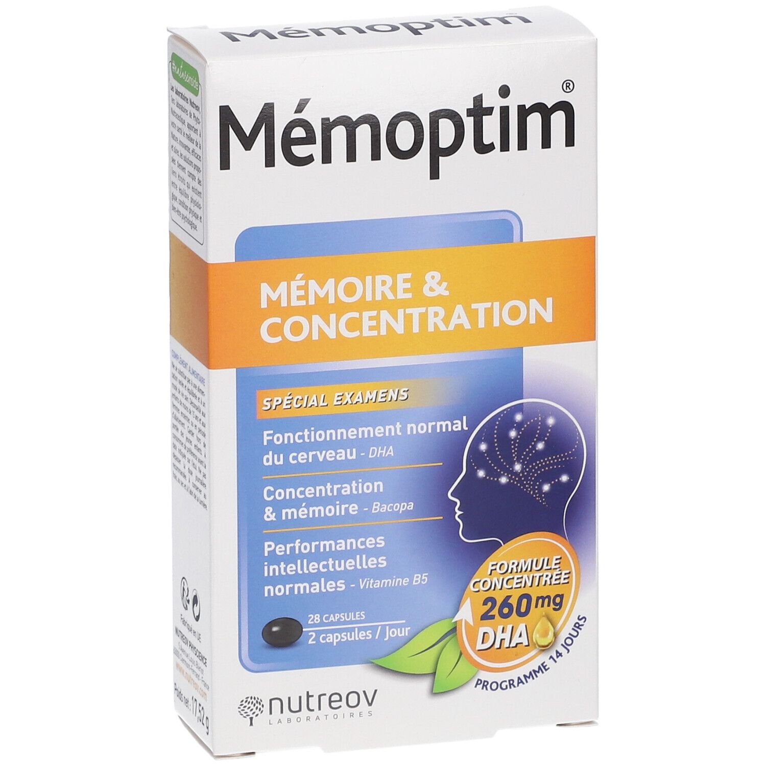 Nutreov Physcience Memoptim® Mémoire et Concentration